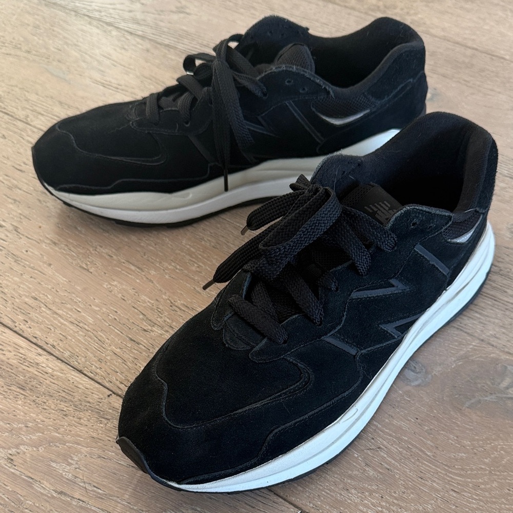 New Balance Men's 57/40 Black & White Sneakers